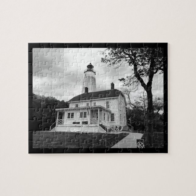 Sandy Hook Lighthouse Jigsaw Puzzle (Horizontal)
