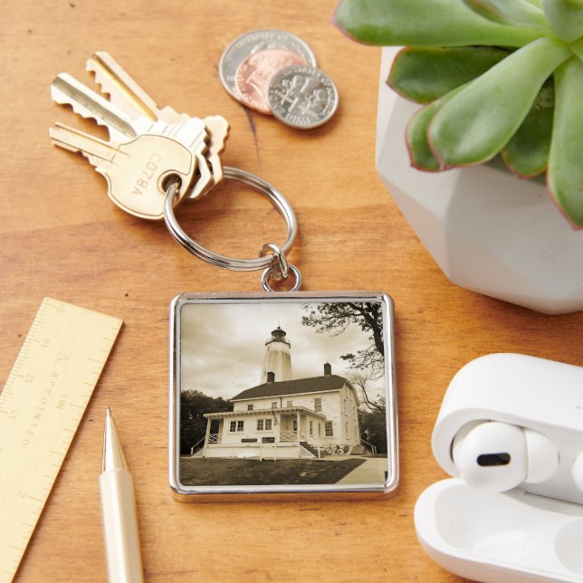 Sandy Hook Lighthouse Key Ring (Desk)