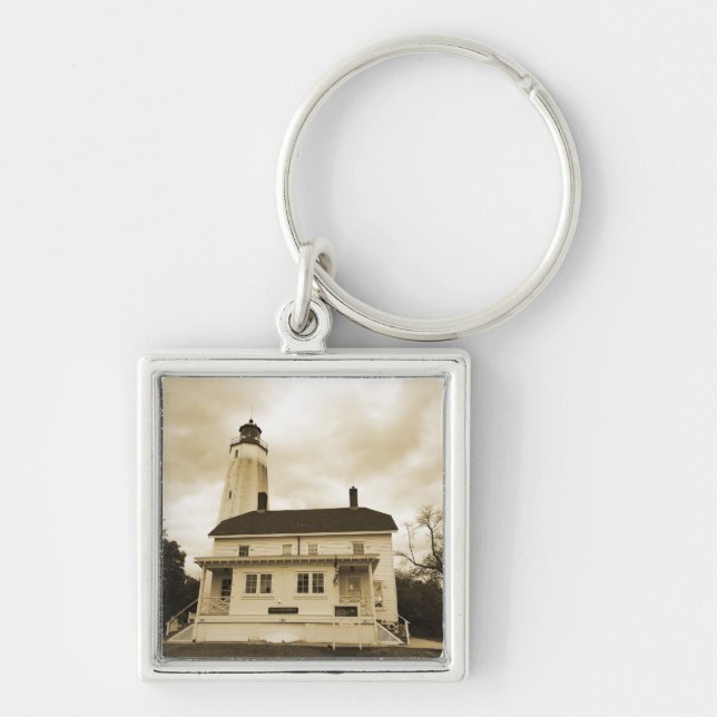 Sandy Hook Lighthouse Key Ring (Front)