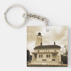 Sandy Hook Lighthouse Key Ring