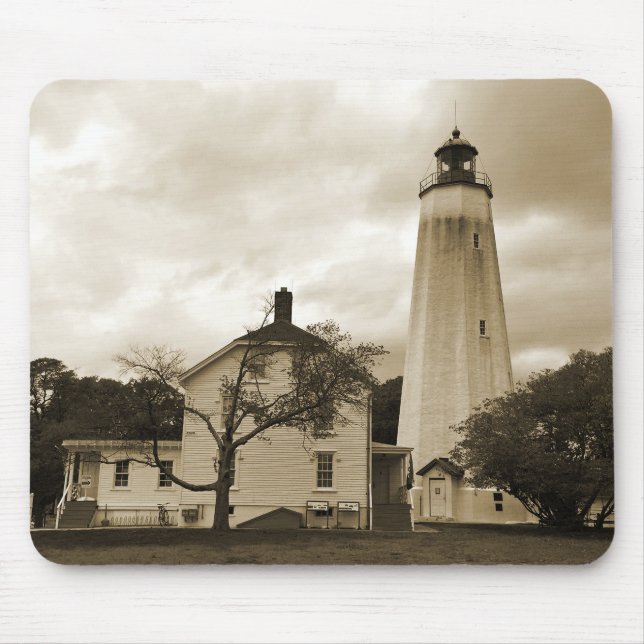 Sandy Hook Lighthouse Mouse Mat (Front)