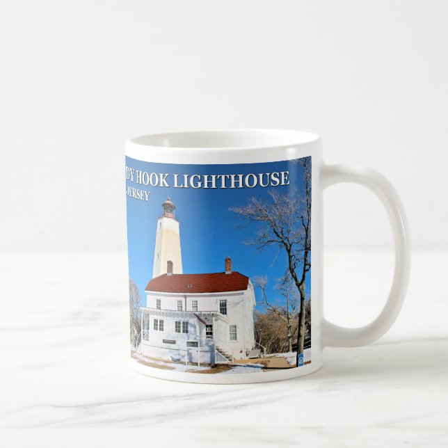 Sandy Hook Lighthouse, New Jersey Mug (Right)