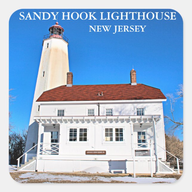Sandy Hook Lighthouse, New Jersey Stickers (Front)