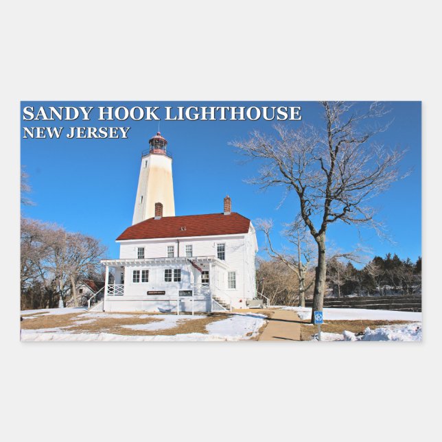 Sandy Hook Lighthouse, New Jersey Stickers (Front)