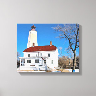 Sandy Hook Lighthouse, New Jersey Wrapped Canvas