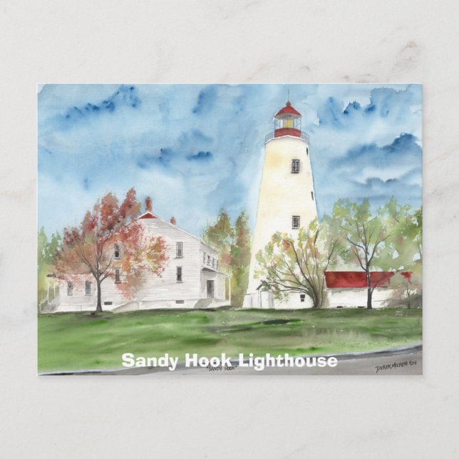 Sandy Hook Lighthouse Postcard (Front)