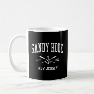 Sandy Hook Nj Crossed Oars Boat Anchor Sports Coffee Mug