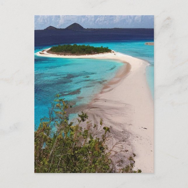 Sandy Island, Anguilla Postcard (Front)