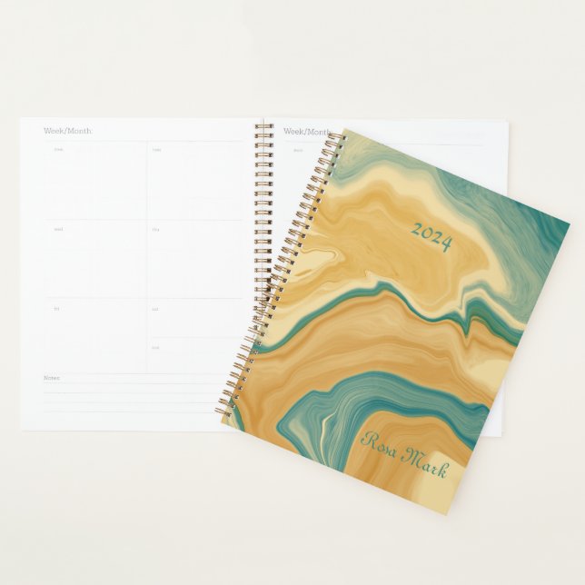 Sandy Marble Swirl Customised Planner (Display)