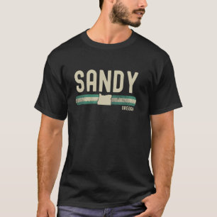 Sandy OR Oregon Travel & 80s Style T-Shirt