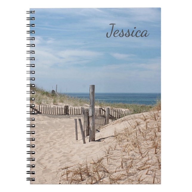 Sandy path to the beach at Race Point Notebook (Front)