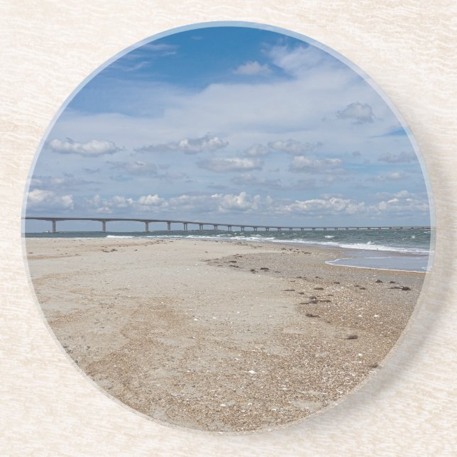 Sandy Pebble Beach Coaster (Front)