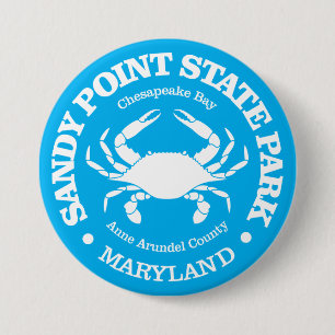 Sandy Point SP (crab) 7.5 Cm Round Badge