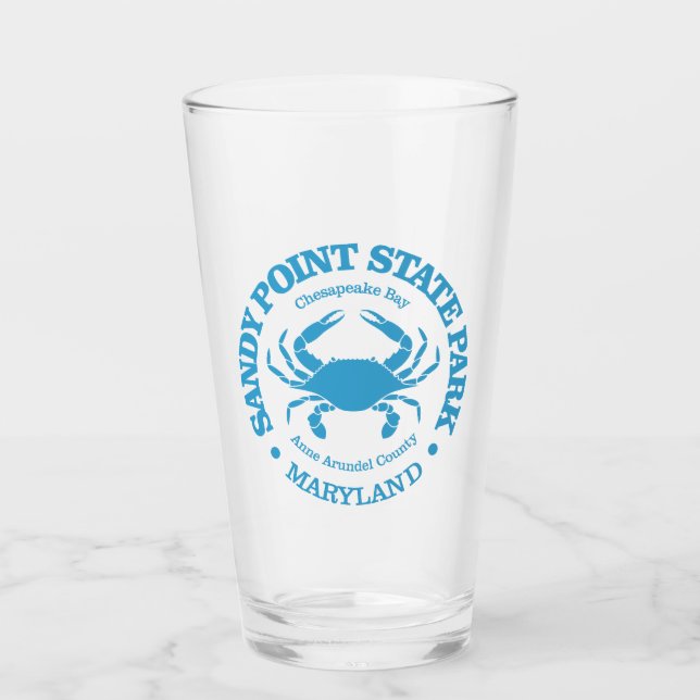 Sandy Point SP (crab) Glass (Front)