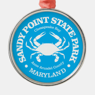 Sandy Point SP (crab) Metal Tree Decoration