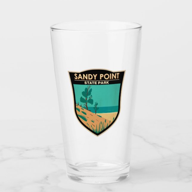Sandy Point State Park Maryland Badge Glass (Front)