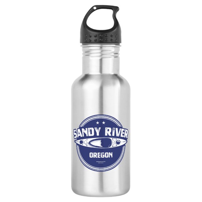 Sandy River Oregon Kayaking 532 Ml Water Bottle (Front)