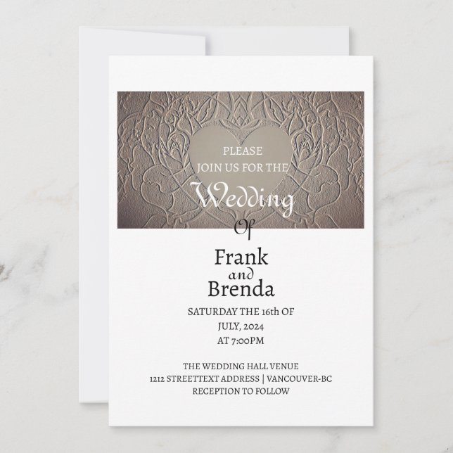 Sandy Rose Invitation (Front)