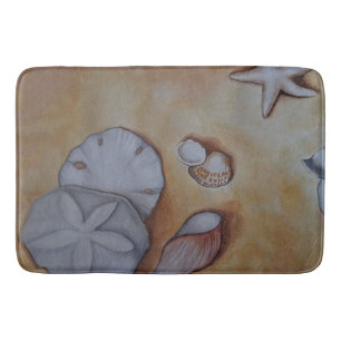 Sandy Seashells Bath Mat