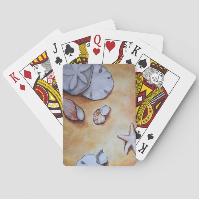 Sandy Seashells  Playing Cards (Back)