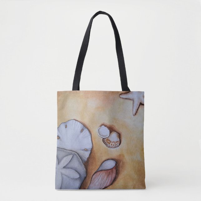 Sandy Seashells  Tote Bag (Front)