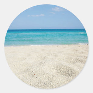 Sandy Shore Classic Round Sticker