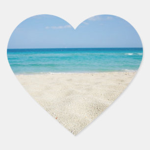 Sandy Shore Wedding Hearts Heart Sticker