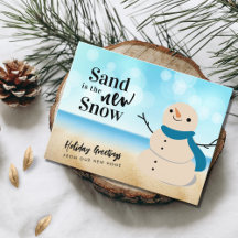 Sandy Snowman Beach Scene New Address
