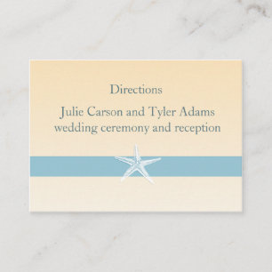 Sandy Starfish Direction Card