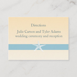 Sandy Starfish Direction Card