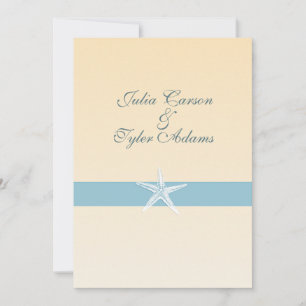Sandy Starfish Invitation / 5x7