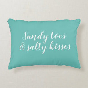 Sandy Toes and Salty Kisses Accent Pillow