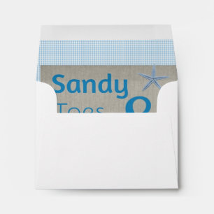 Sandy Toes and Salty Kisses Beach Life Quote Envelope