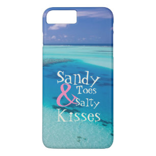 Sandy Toes and Salty Kisses Beautiful Beach Photo iPhone 8 Plus/7 Plus Case