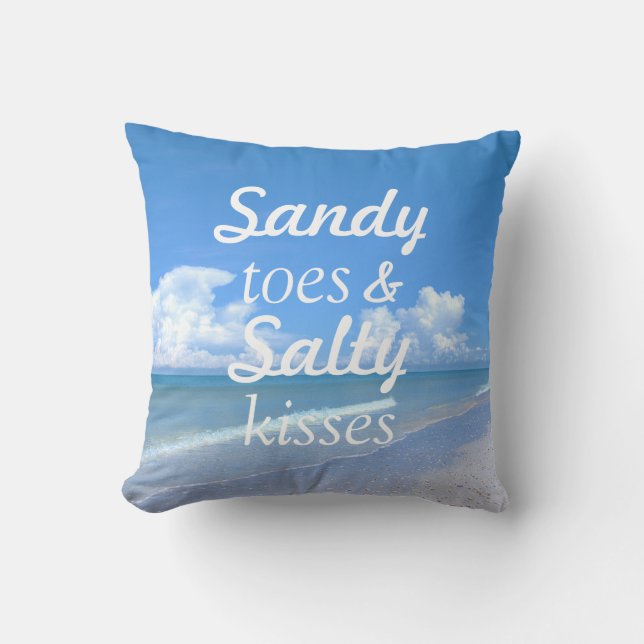 Sandy Toes And Salty Kisses Cushion (Front)