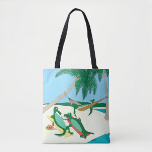 Sandy Toes Beach Tote Bag
