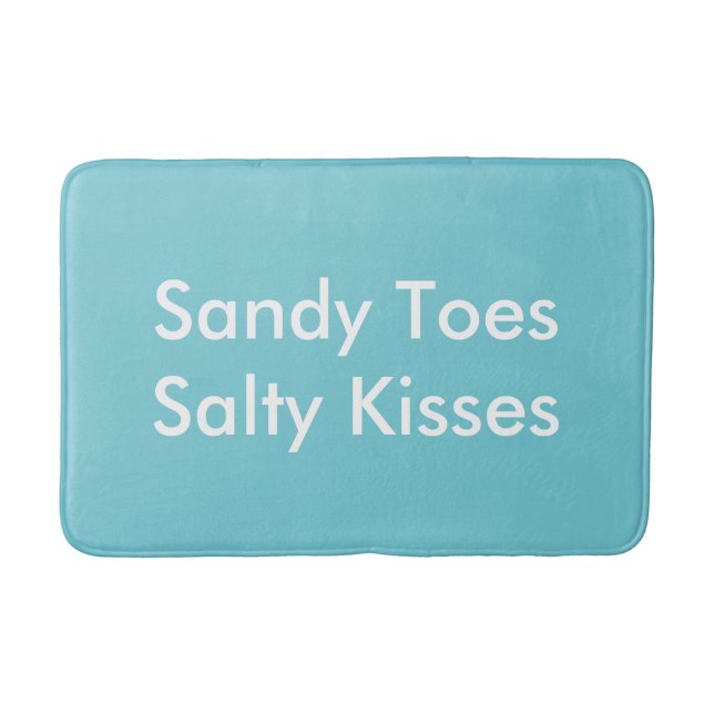 Sandy Toes Salty Kisses Bath Matt Mat (Front)