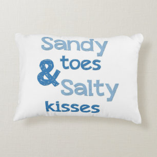 Sandy Toes & Salty Kisses Decorative Cushion