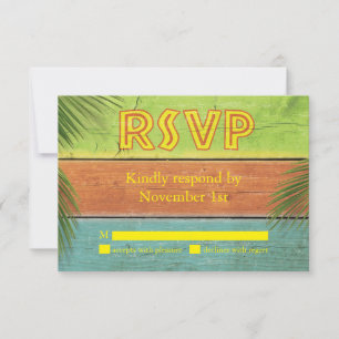 Sandy Toes Salty Kisses RSVP Card