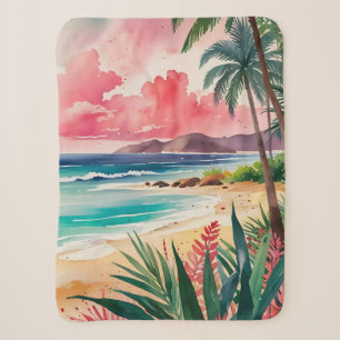 Sandy Toes Sherpa Blanket