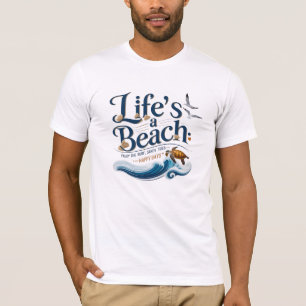 Sandy Toes & Turtle Flows – Life’s a Beach Bliss T-Shirt