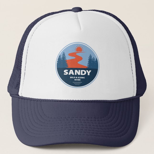 Sandy Wild And Scenic River Trucker Hat (Front)