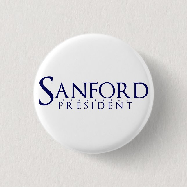 Sanford President 2012 3 Cm Round Badge (Front)