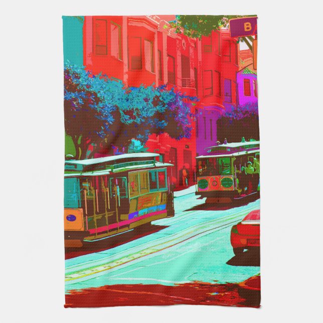 SanFrancisco 001 Tea Towel (Vertical)