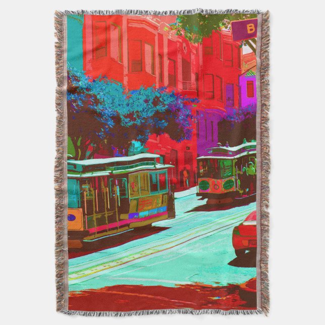 SanFrancisco 001 Throw Blanket (Front Vertical)