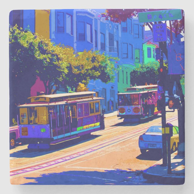 SanFrancisco 002 Stone Coaster (Front)