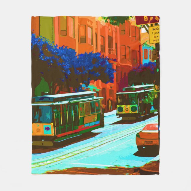 SanFrancisco 004 Fleece Blanket (Front)
