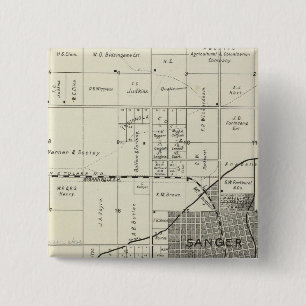 Sanger, California 15 Cm Square Badge
