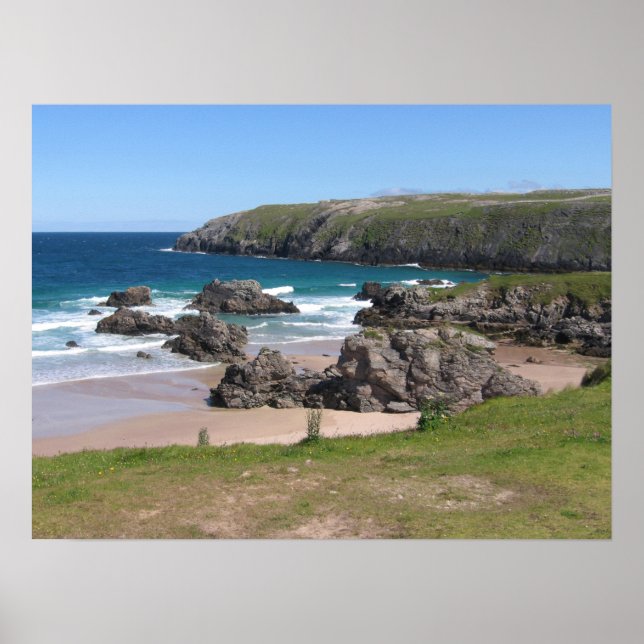 Sango Bay, Durness, Scotland Poster (Front)