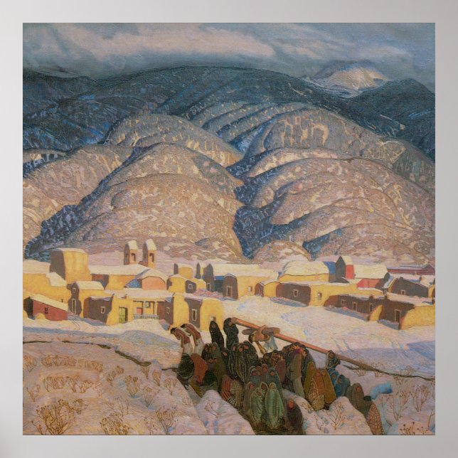 Sangre de Cristo Mountains by Blumenschein Poster (Front)